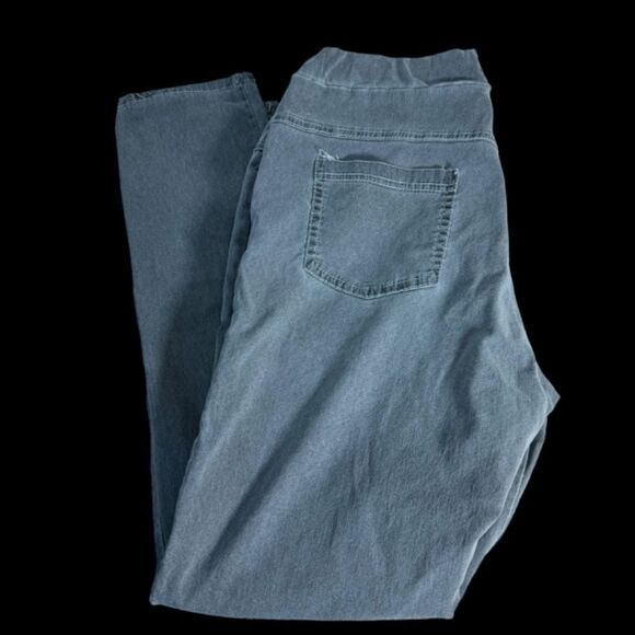 Venti 6 Grey Drawstring Cropped Pants Sz L - Picture 4 of 6